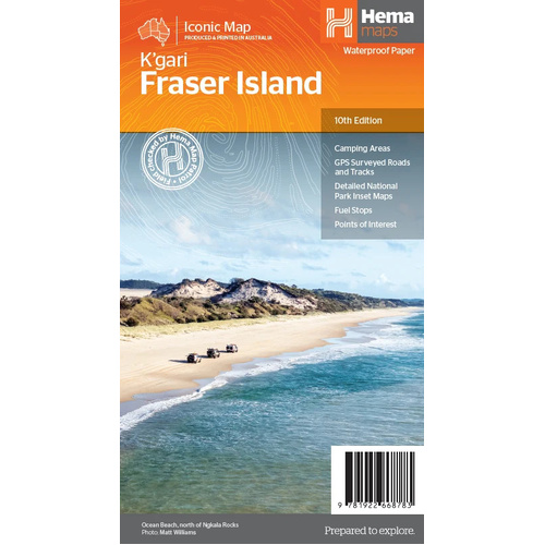 Hema K'gari (Fraser Island) Map (10th Edition)