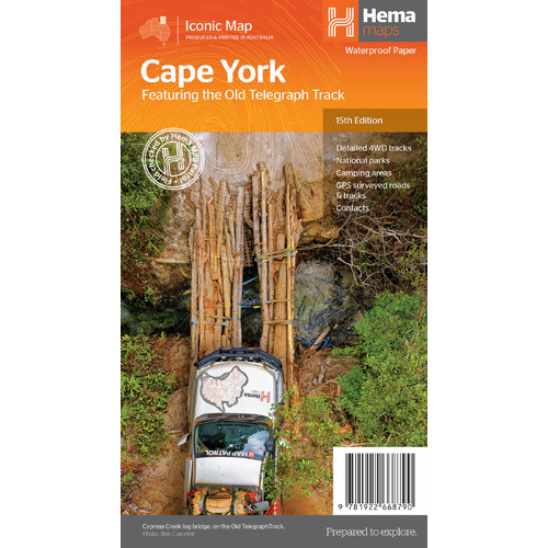 Hema Cape York Map - Featuring the Old Telegraph Track (15th Edition)