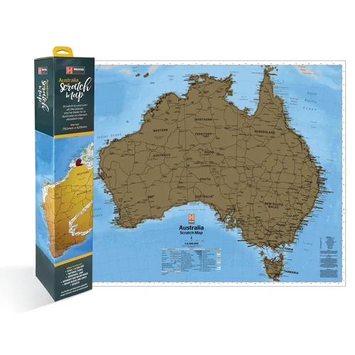 Hema's Australia Scratch Map (750 x 625 mm)