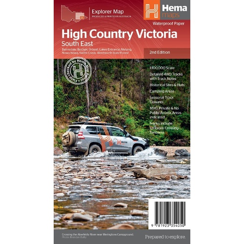 Hema The Victorian High Country - South Eastern Map 1:100,000 (2nd Edition)
