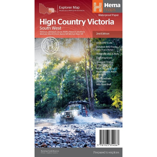 Hema The Victorian High Country - South Western Map 1:100,000 (2nd Edition)