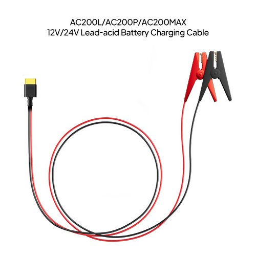 BLUETTI 12V/24V Lead-acid Battery Charging Cable (XT90) for AC200L / AC200P / AC200MAX