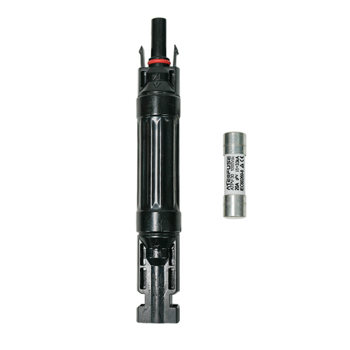 20A Solar Fuse Connector w/ Spare Fuse