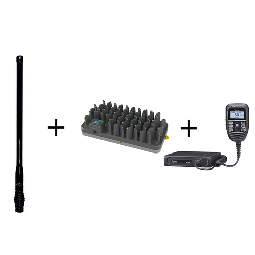 Zetifi Combo Smart Antenna + ICOM IC455 + CelFi R41 COMBO PACK (GLOSS BLACK)