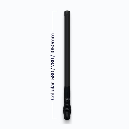 Zetifi Smart Antenna 3dBi UHF CB 780mm Gloss Black