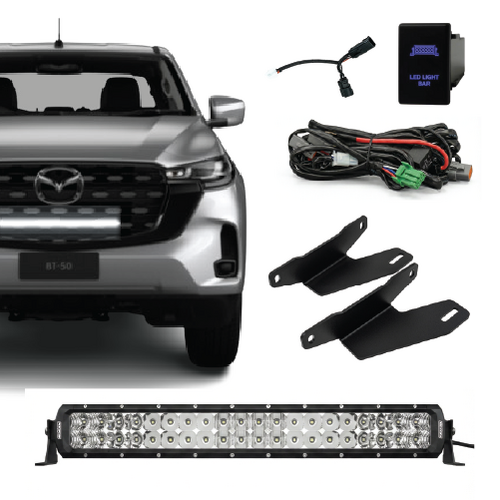 Mazda BT-50 2024+ Behind Grille Dual Row Light Bar Kit