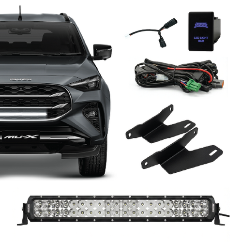 Isuzu MU-X 2025+ Behind Grille Dual Row Light Bar Kit