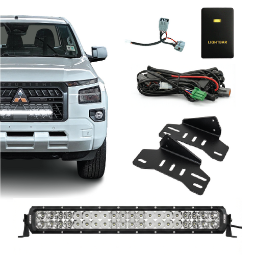 Mitsubishi MV Triton Behind Grille Dual Row Light Bar Kit