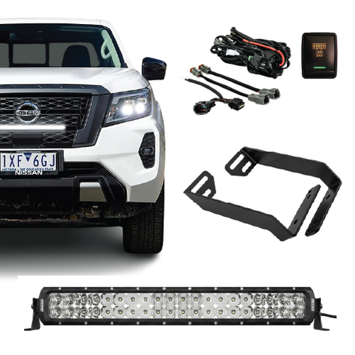 Nissan Navara NP300 Behind Grille Dual Row Light Bar Kit