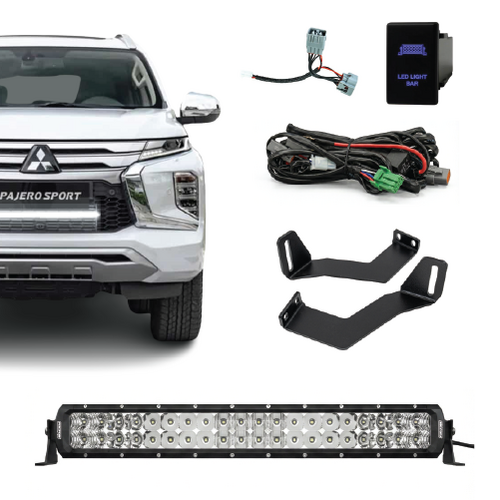 Mitsubishi Pajero Sport Behind Grille Dual Row Light Bar Kit