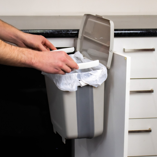 Supex Collapsible Rubbish Bin With Lid | 8.5L