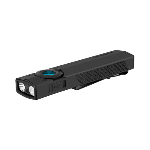 Olight ArkPro Flat EDC Torch with Flood, Spot, UV & Green Laser - Matte Black