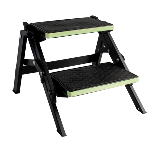 Supex Two-Stage Aluminium Caravan Step | Black