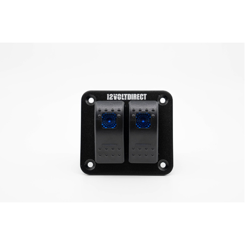 Twin Switch Panel - Blue