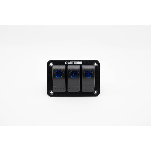 Triple Switch Panel - Blue