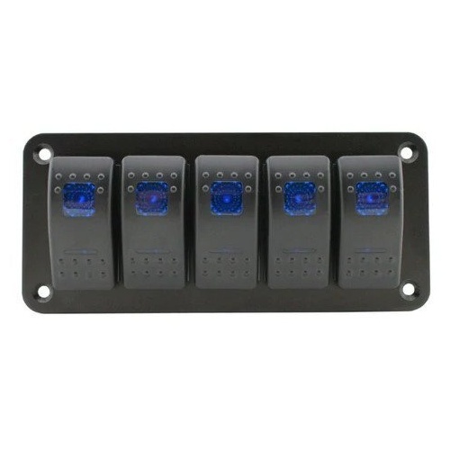 Five Switch Panel - Blue