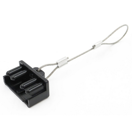Push-In Dust Cover for 50A Anderson Plugs with Steel Lanyard
