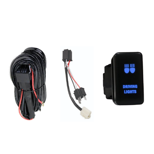 Plug & Play Driving Light Wiring Harness for Toyota Hilux N70 SR SR5 & Workmate 2005-2015