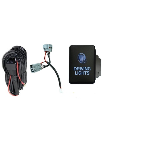 Lightbar / Driving Light Wiring Harness for Toyota Hilux N80 SR SR5 MY21 Facelift with Factory Bi LED headlights (Plug & Play)