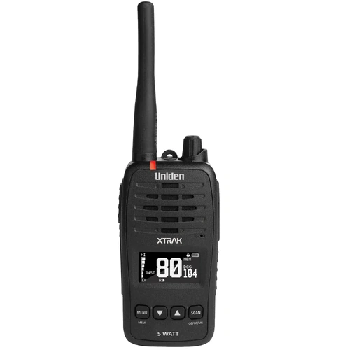 Uniden XTRAK50 XTRAK 50 Smart UHF Waterproof Handheld Radio | 5W | OLED Display
